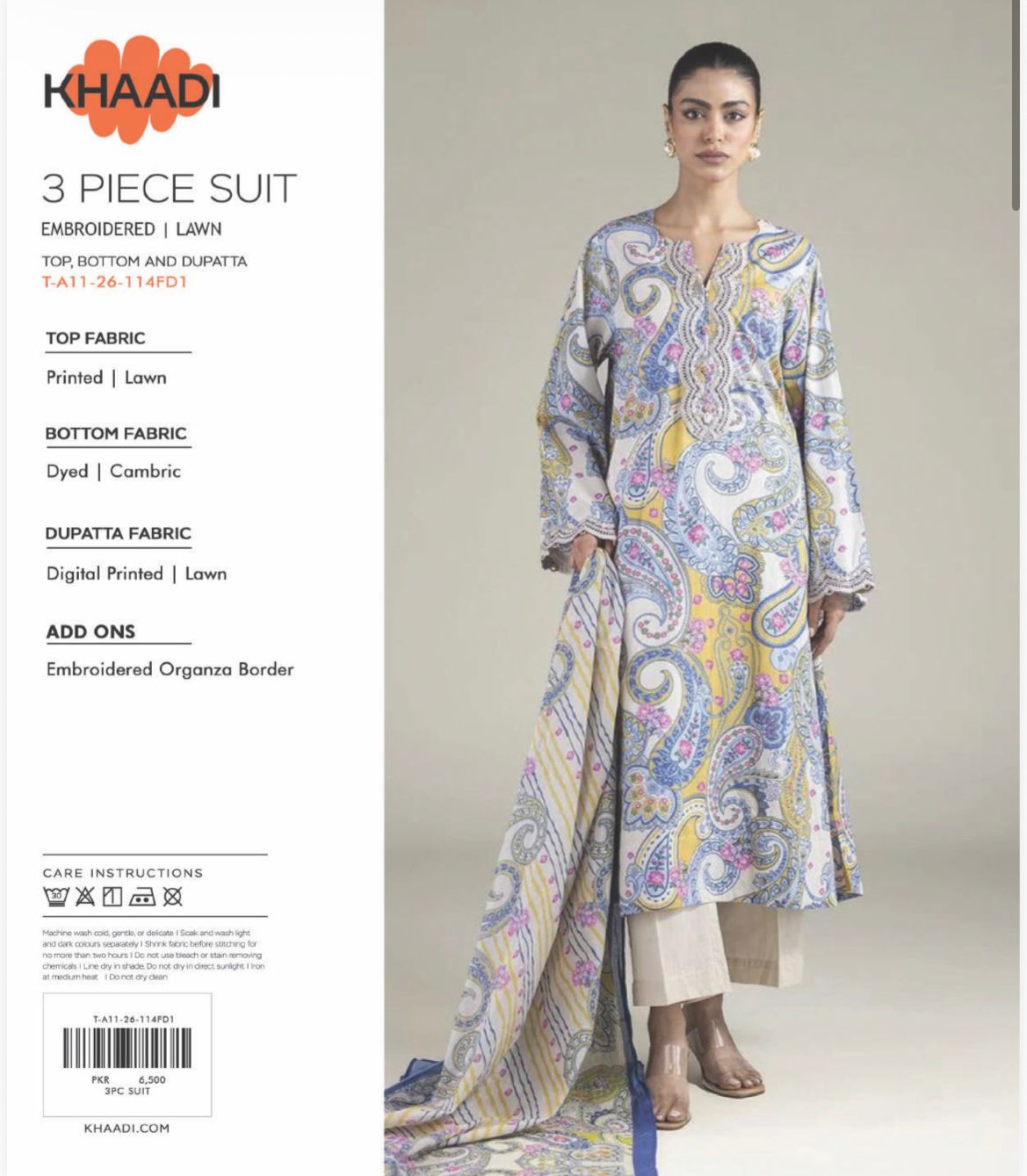 KHADDI LUXURY EMBROIDED 3PC