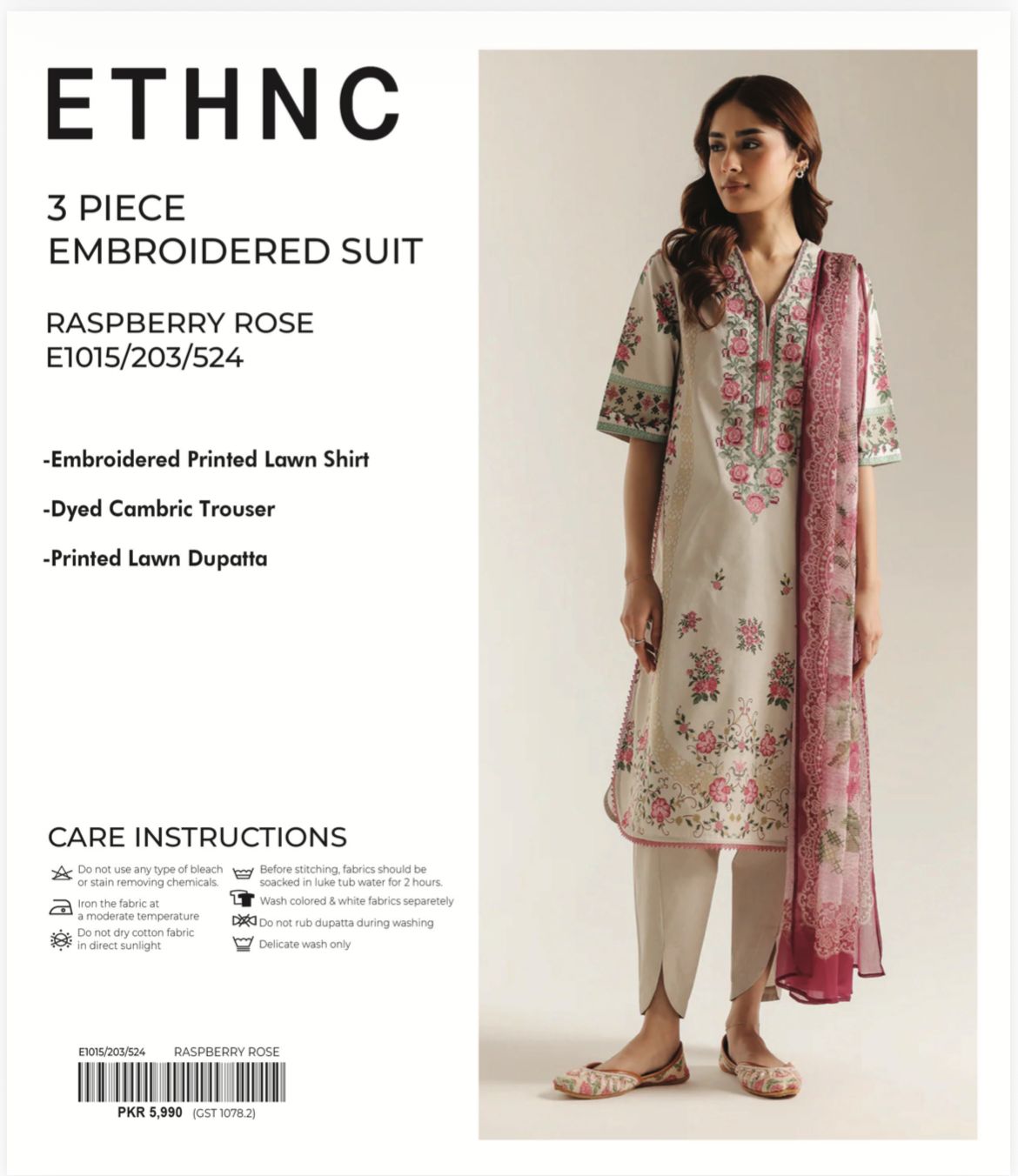 ETHNIC LUXURY EMBROIDED 3PC